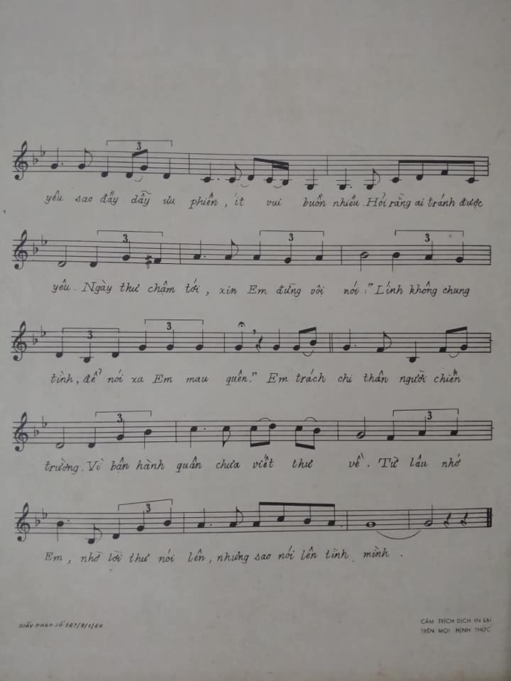 Sheet nhạc Nếu thư anh chậm đến - Trang 3