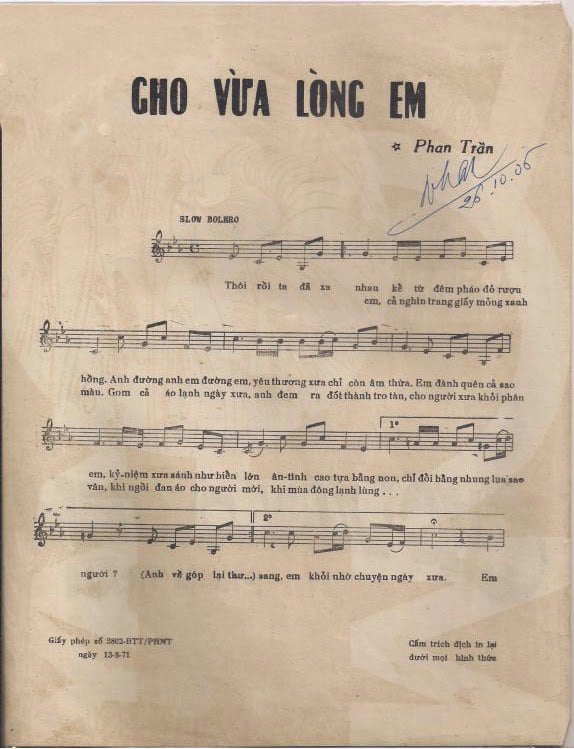 Sheet nhạc Cho vừa lòng em - Trang 2
