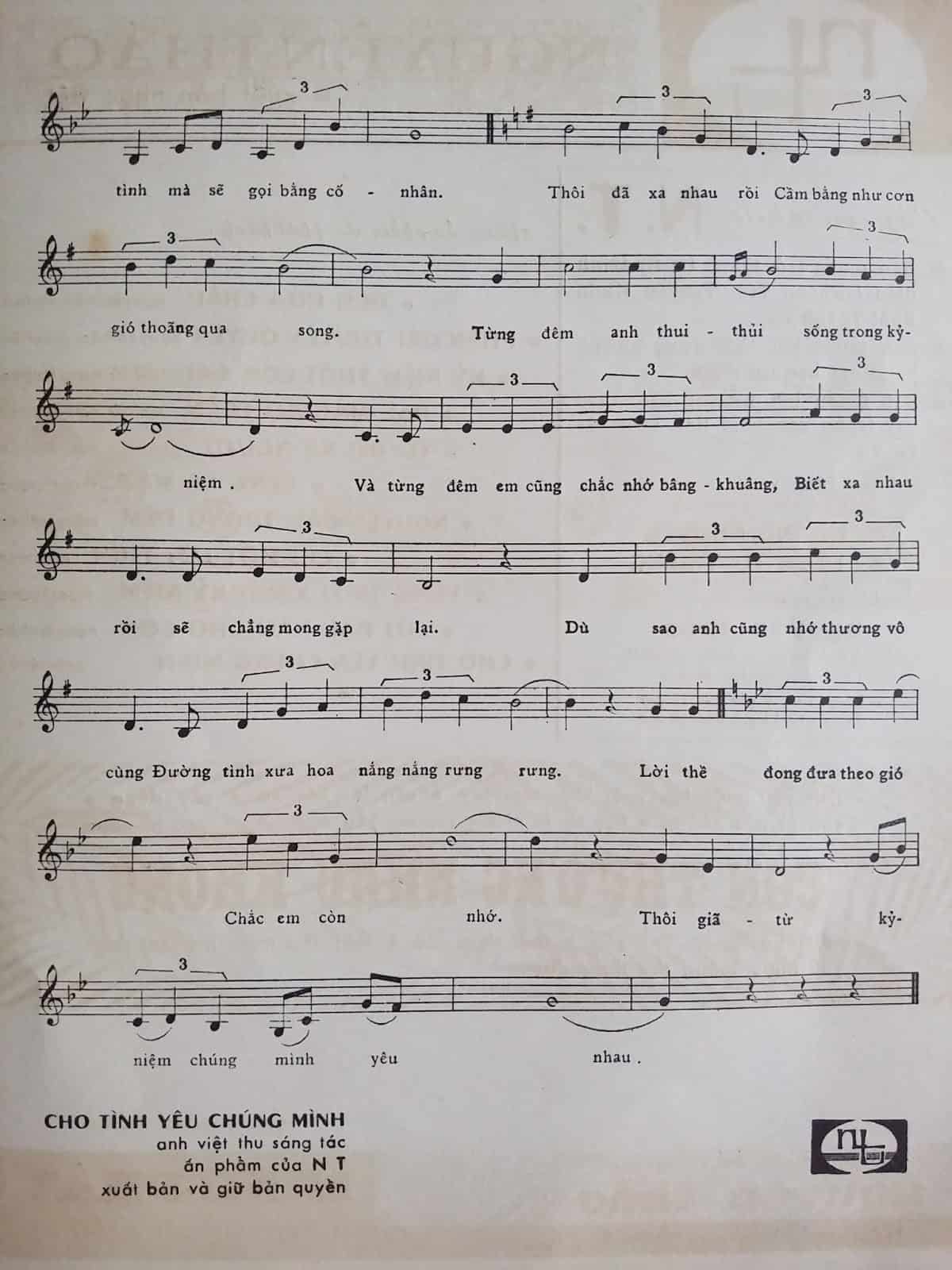 Sheet nhạc Cho tình yêu chúng mình - Trang 3