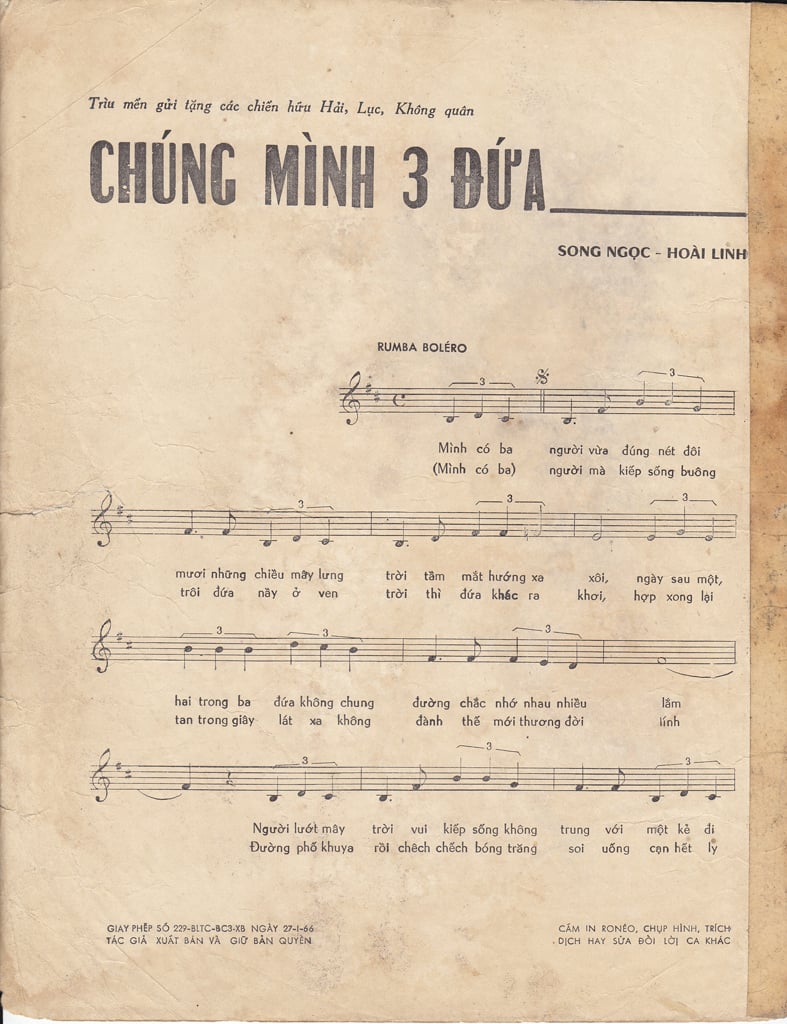 Sheet nhạc Chúng mình ba đứa - Trang 6