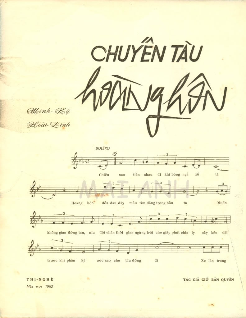 Sheet nhạc Chuyến tàu hoàng hôn - Trang 2