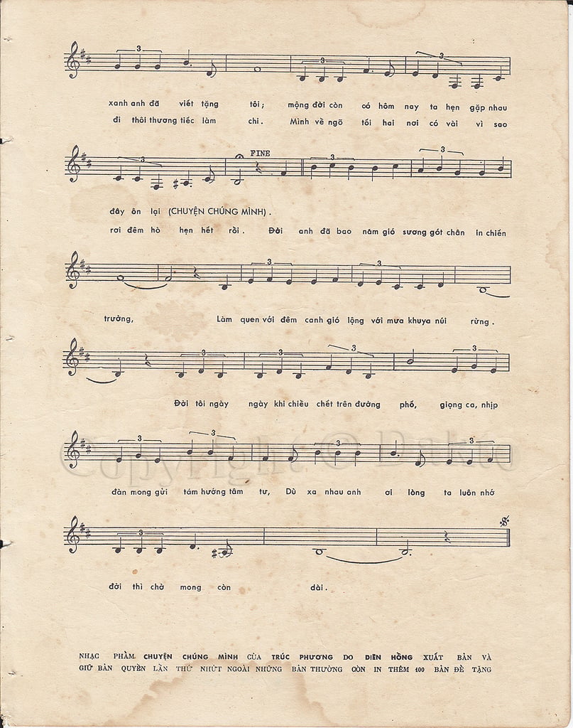 Sheet nhạc Chuyện chúng mình - Trang 3
