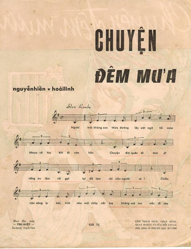 Sheet nhạc Chuyện đêm mưa - Trang 2