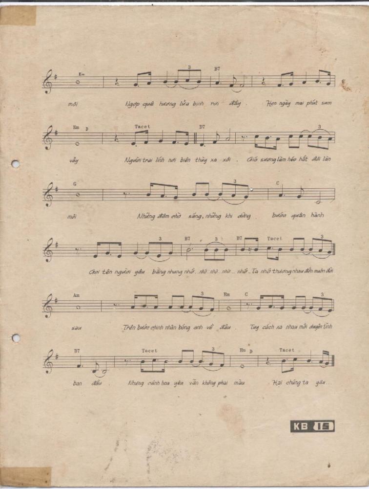 Sheet nhạc Chuyện đôi ta - Trang 3