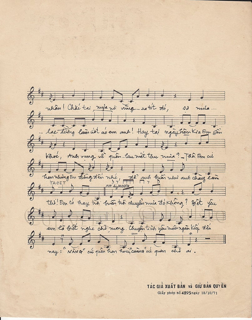 Sheet nhạc Chuyện hẹn hò - Trang 3