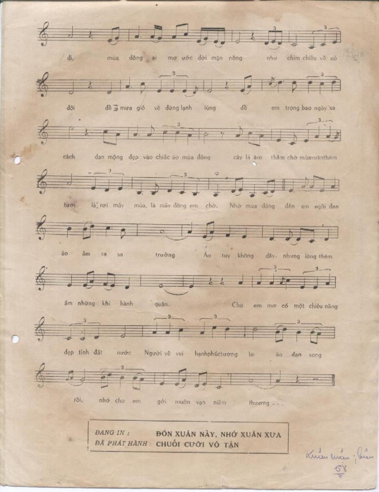 Sheet nhạc Chuyện tình người đan áo - Trang 3