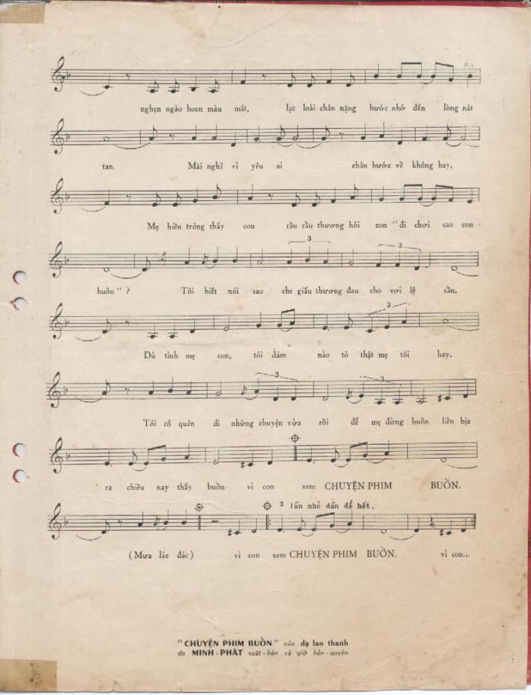 Sheet nhạc Chuyện phim buồn - Trang 3