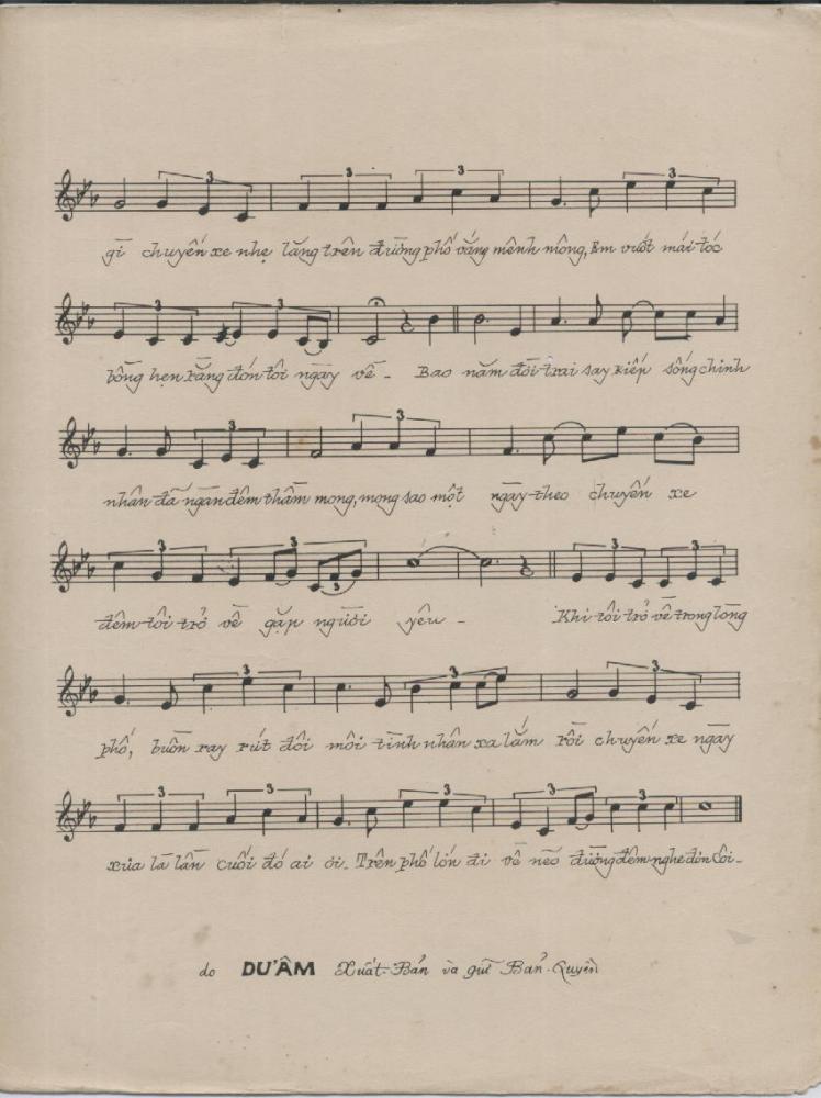 Sheet nhạc Chuyến xe cuối cùng - Trang 3