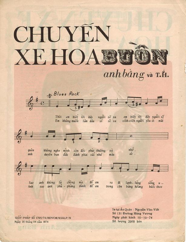 Sheet nhạc Chuyến xe hoa buồn - Trang 2