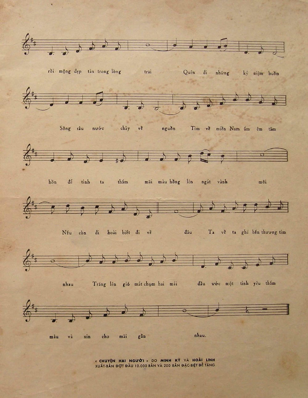 Sheet nhạc Chuyện hai người - Trang 3