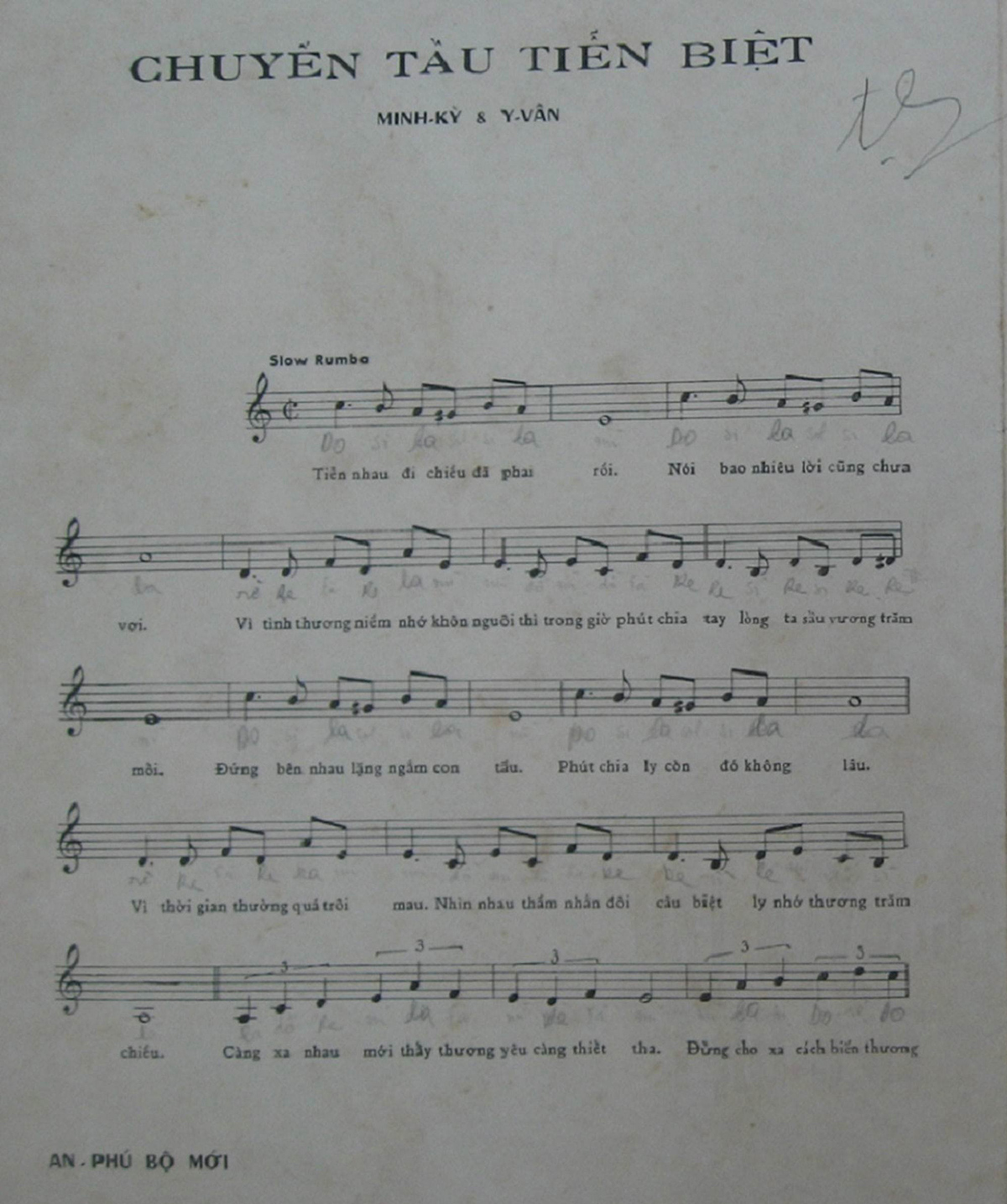Sheet nhạc Chuyến tàu tiễn biệt - Trang 2
