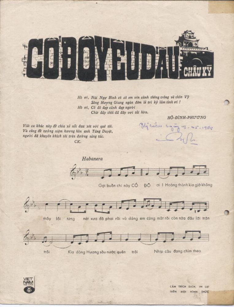 Sheet nhạc Cố đô yêu dấu - Trang 2