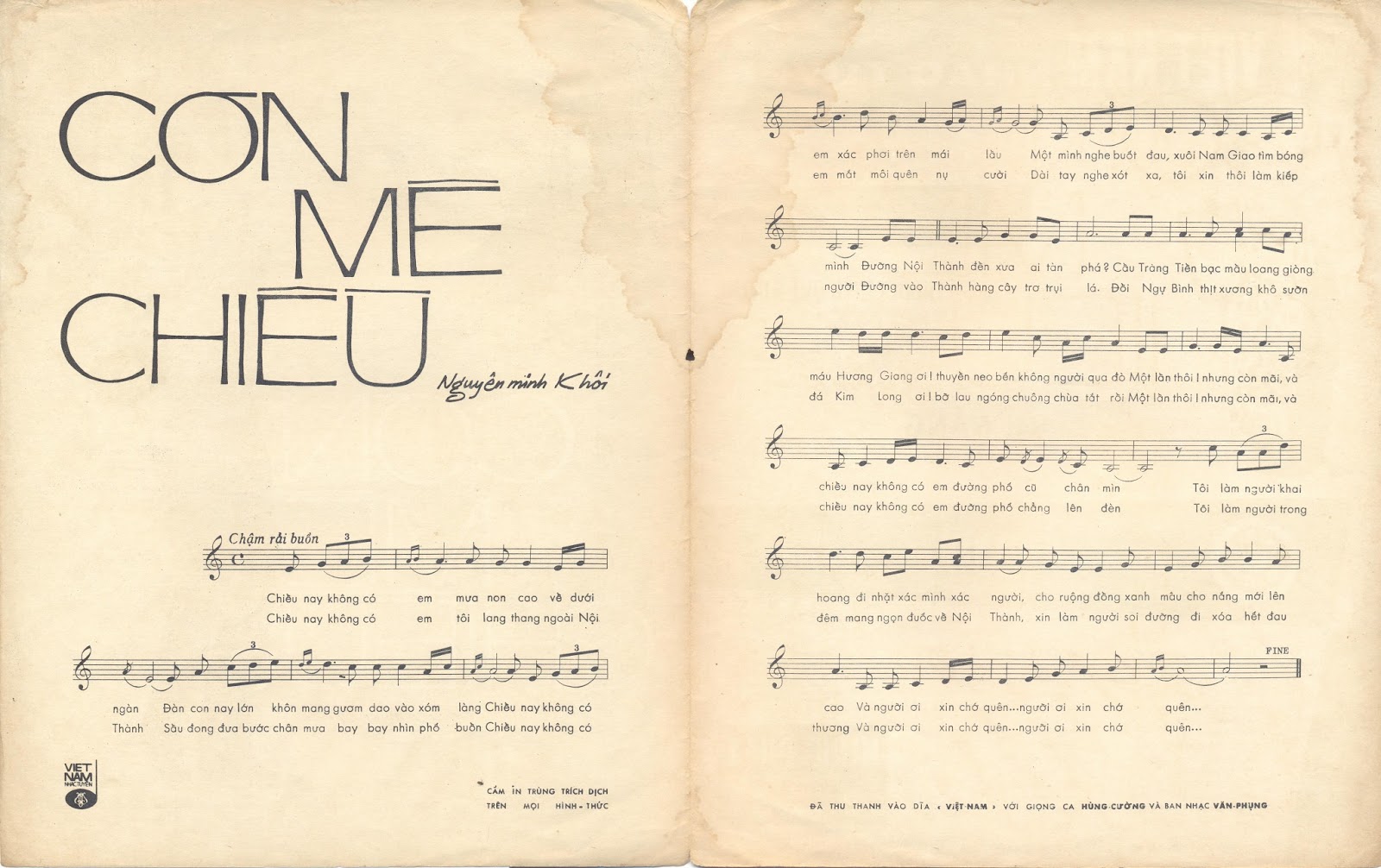 Sheet nhạc Cơn mê chiều - Trang 2