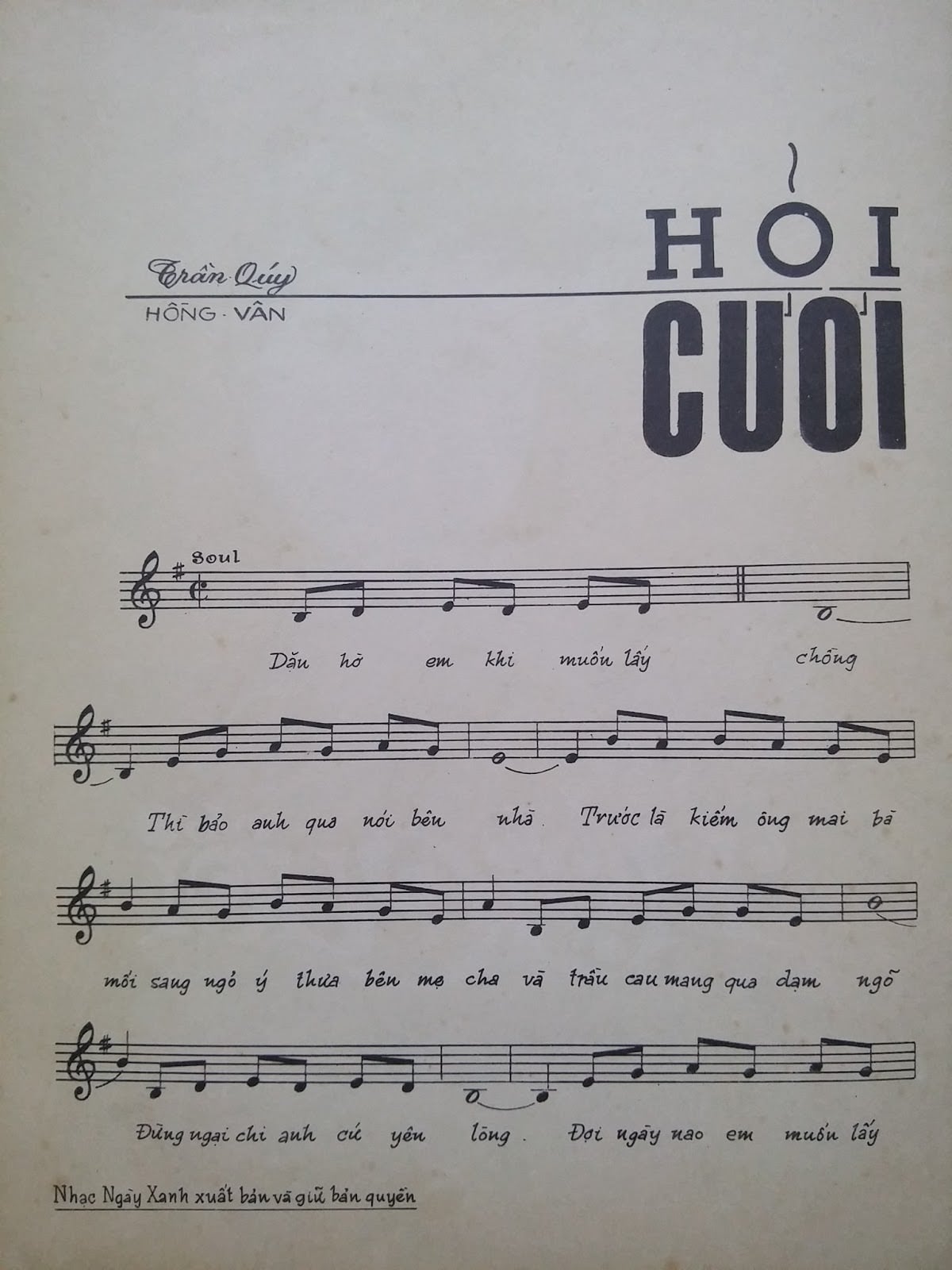 Sheet nhạc Hỏi cưới - Trang 2