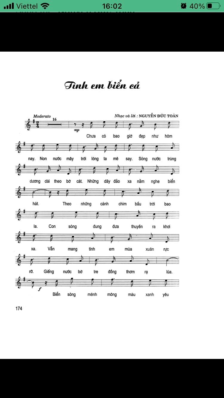 Sheet nhạc Tình em biển cả - Trang 1