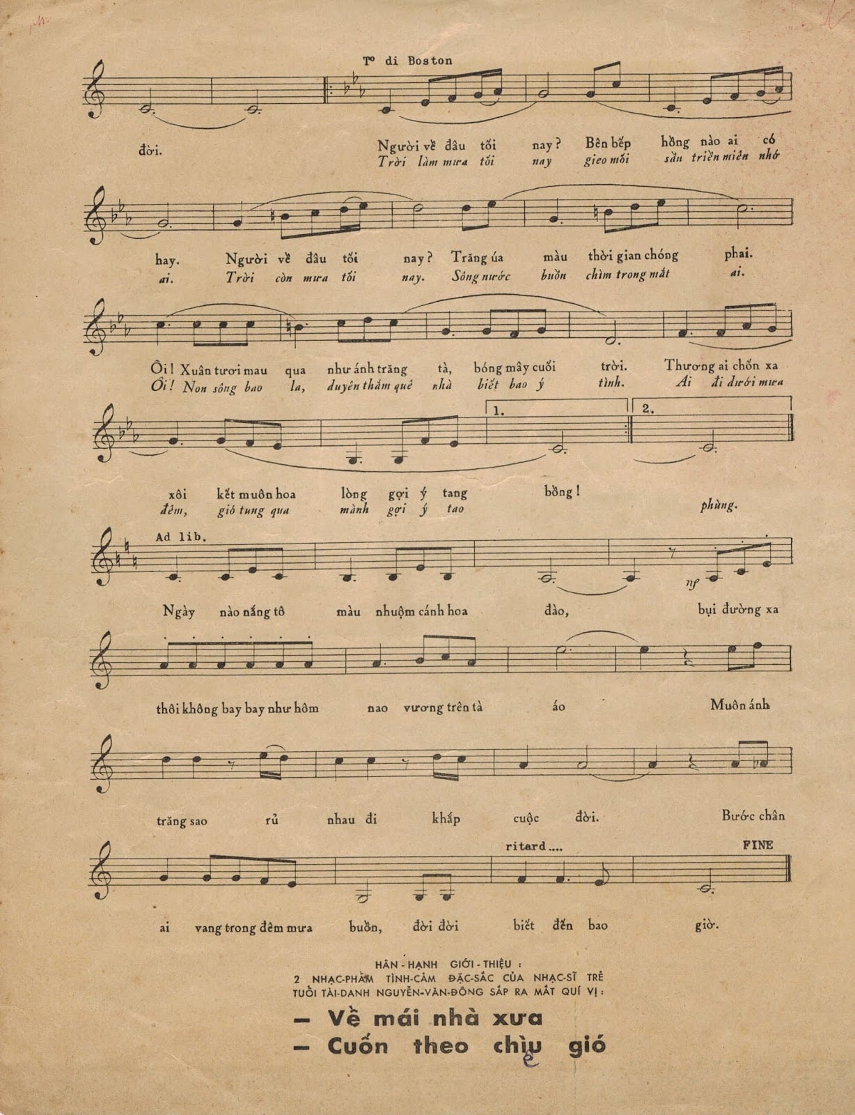 Sheet nhạc Đêm buồn - Trang 3