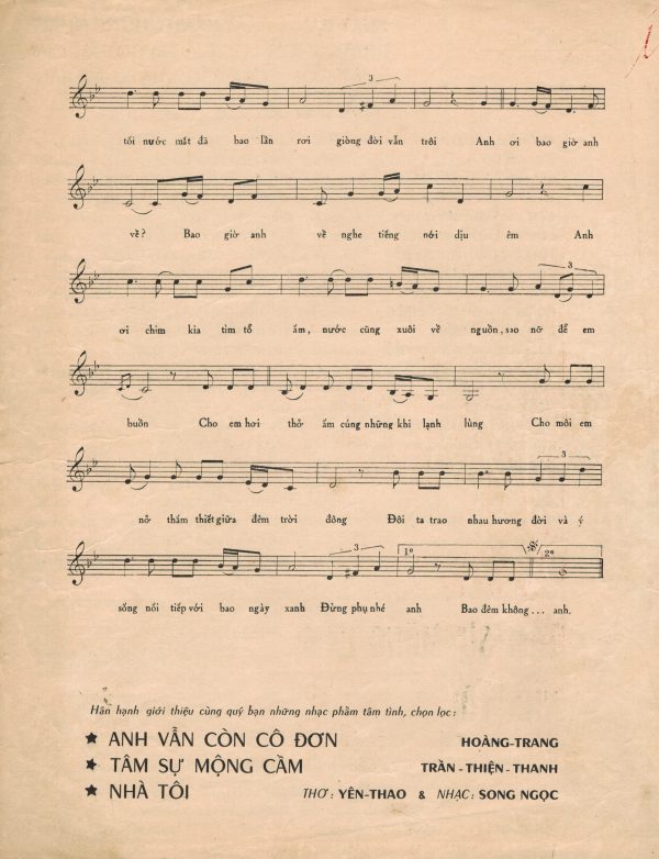 Sheet nhạc Đêm không ngủ - Trang 7