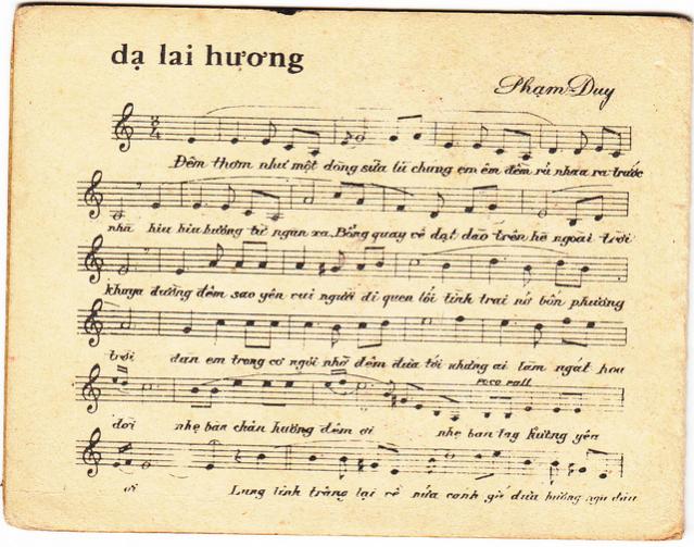 Sheet nhạc Dạ Lai hương - Trang 2