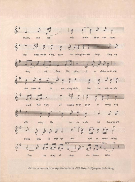 Sheet nhạc Đất quê ta mênh mông - Trang 3