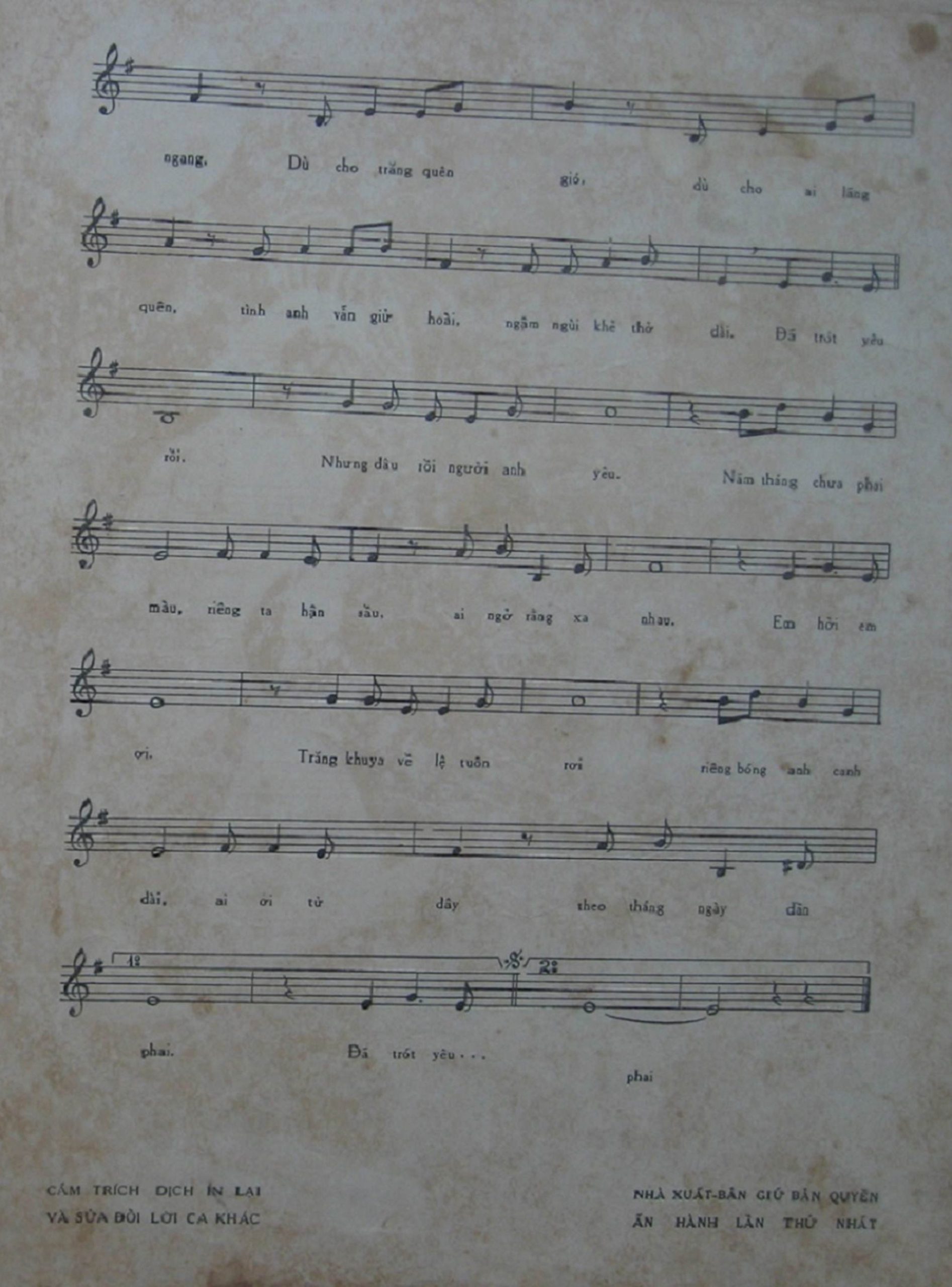 Sheet nhạc Đã trót yêu - Trang 3