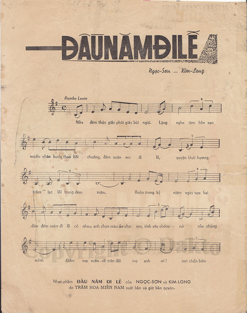 Sheet nhạc Đầu năm đi lễ - Trang 2