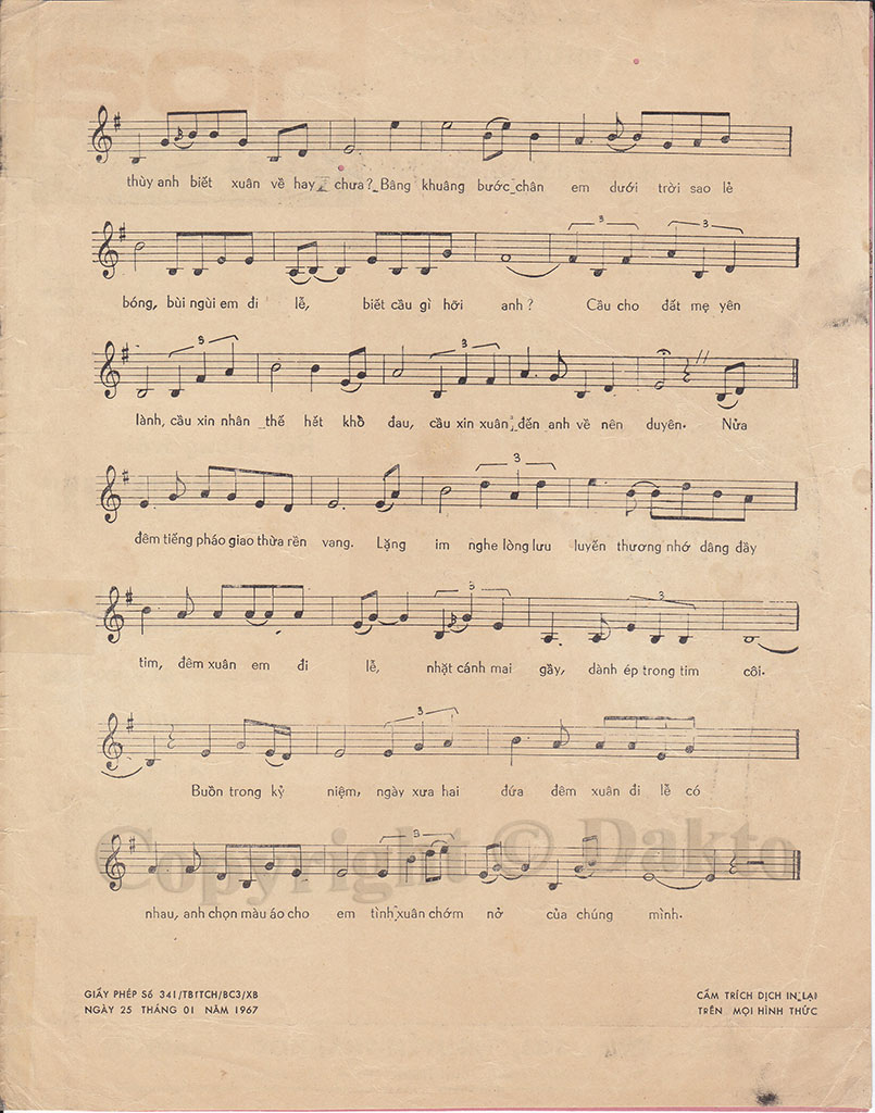 Sheet nhạc Đầu năm đi lễ - Trang 3