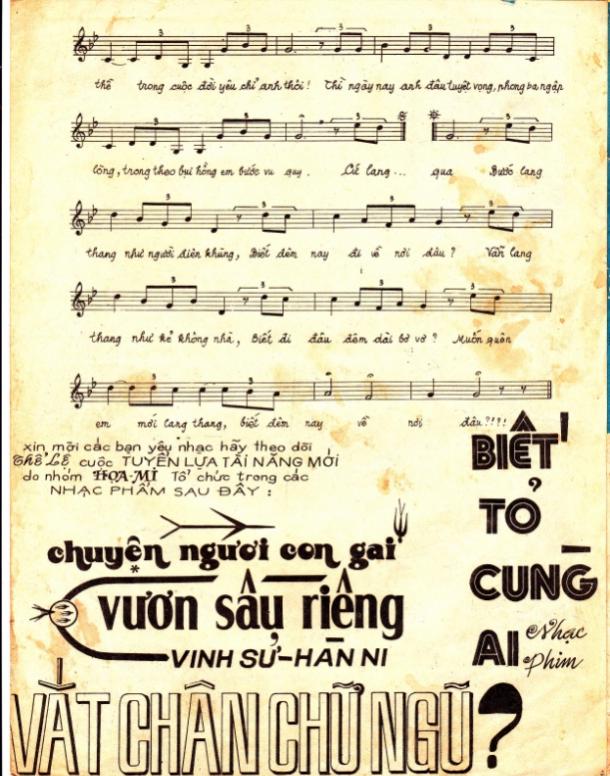 Sheet nhạc Đêm lang thang - Trang 3