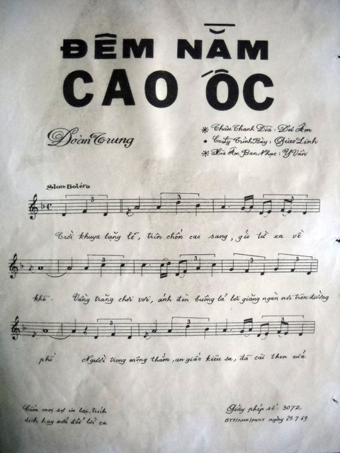 Sheet nhạc Đêm nằm cao ốc - Trang 2