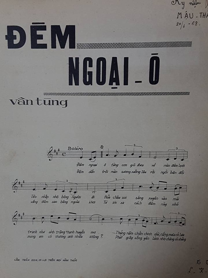 Sheet nhạc Đêm ngoại ô - Trang 2