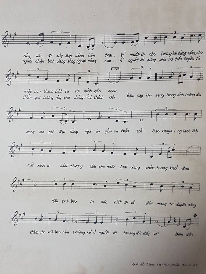 Sheet nhạc Đêm ngoại ô - Trang 3