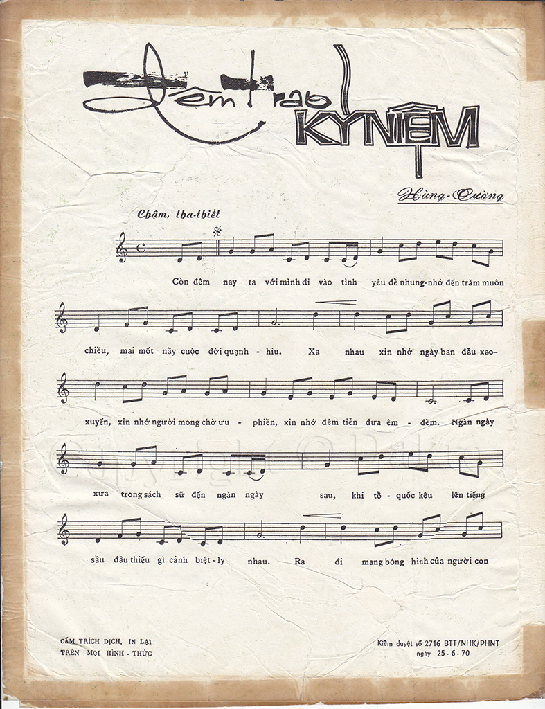 Sheet nhạc Đêm trao kỷ niệm - Trang 2