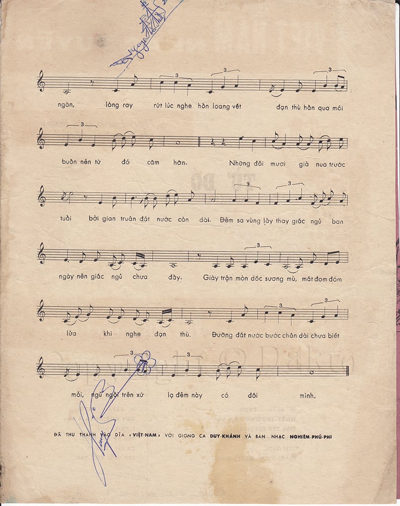 Sheet nhạc Đêm trên vùng đất lạ - Trang 3