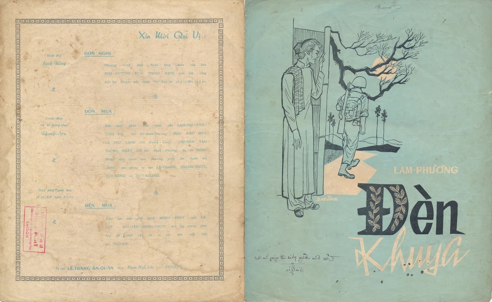 Sheet nhạc Đèn khuya - Trang 1