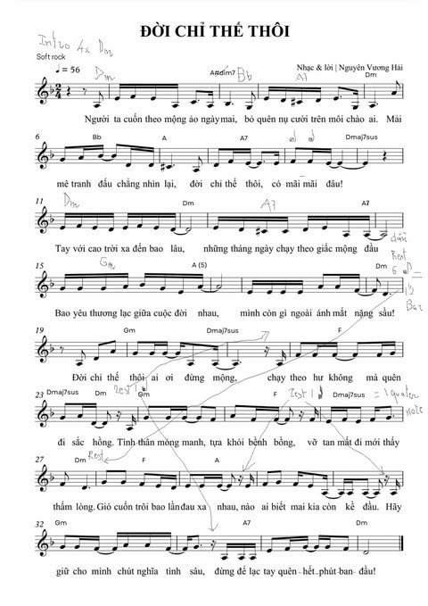 Sheet nhạc Đời chỉ thế thôi - Trang 1