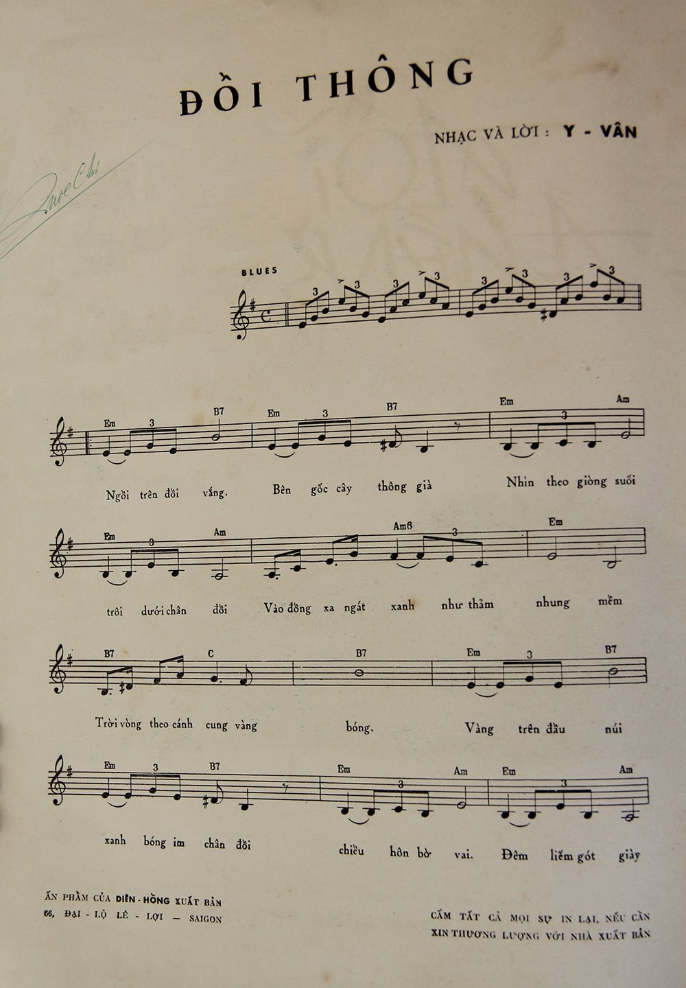 Sheet nhạc Đồi thông - Trang 2
