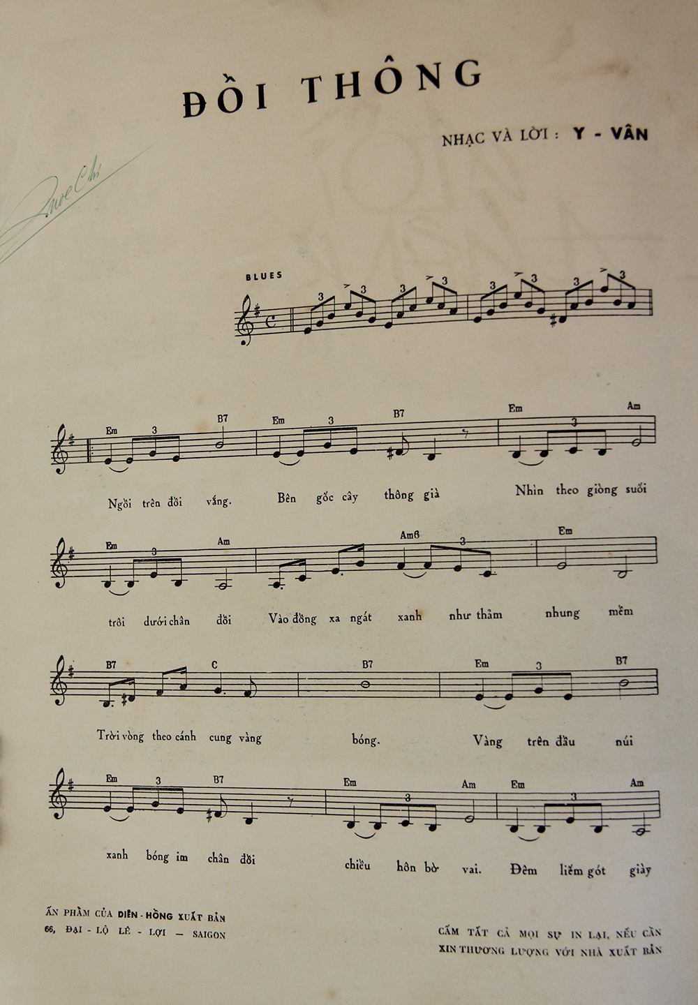 Sheet nhạc Đồi thông - Trang 2