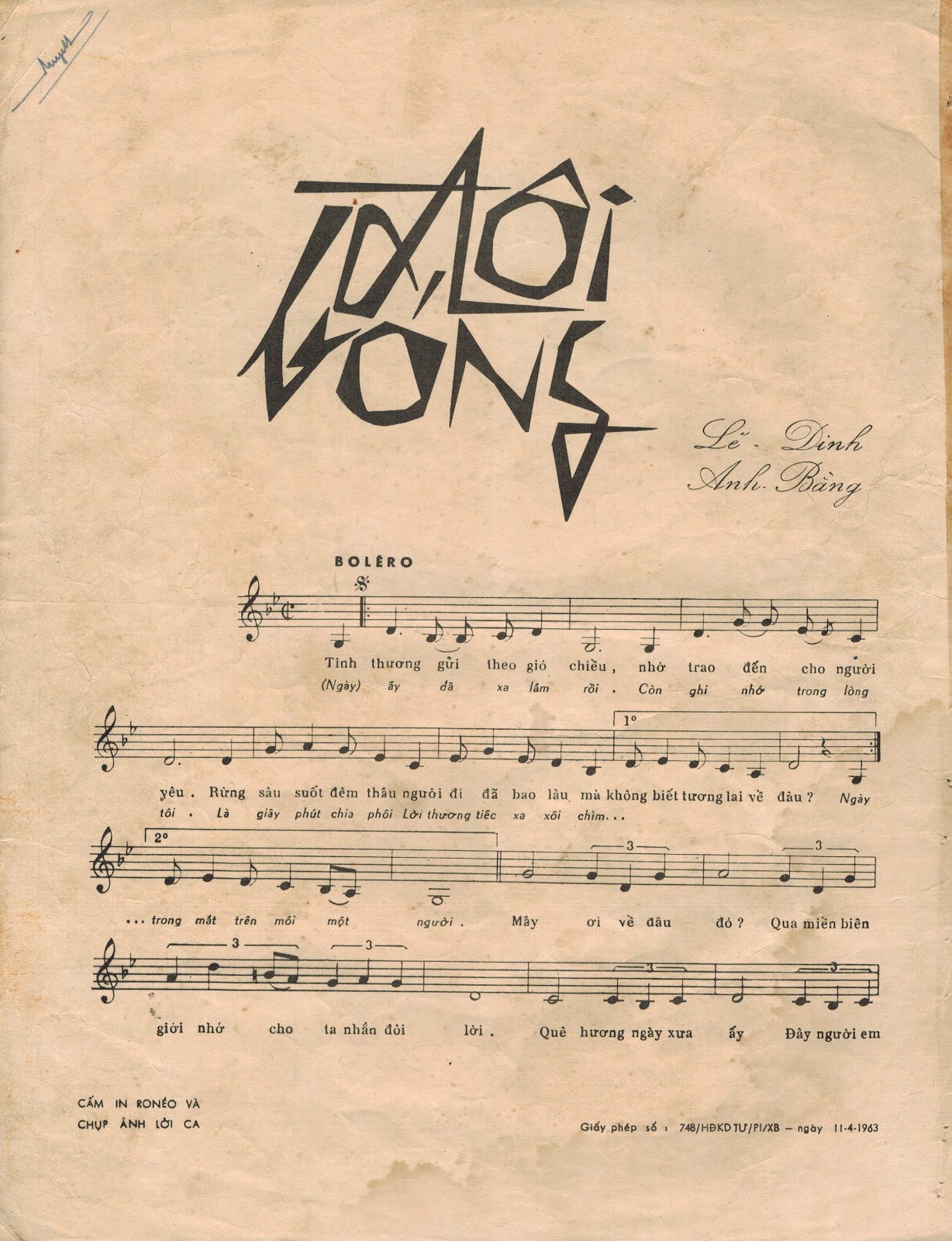 Sheet nhạc Đôi bóng - Trang 2