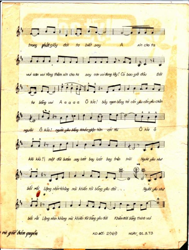 Sheet nhạc Ô kìa đời bỗng dưng vui - Trang 3