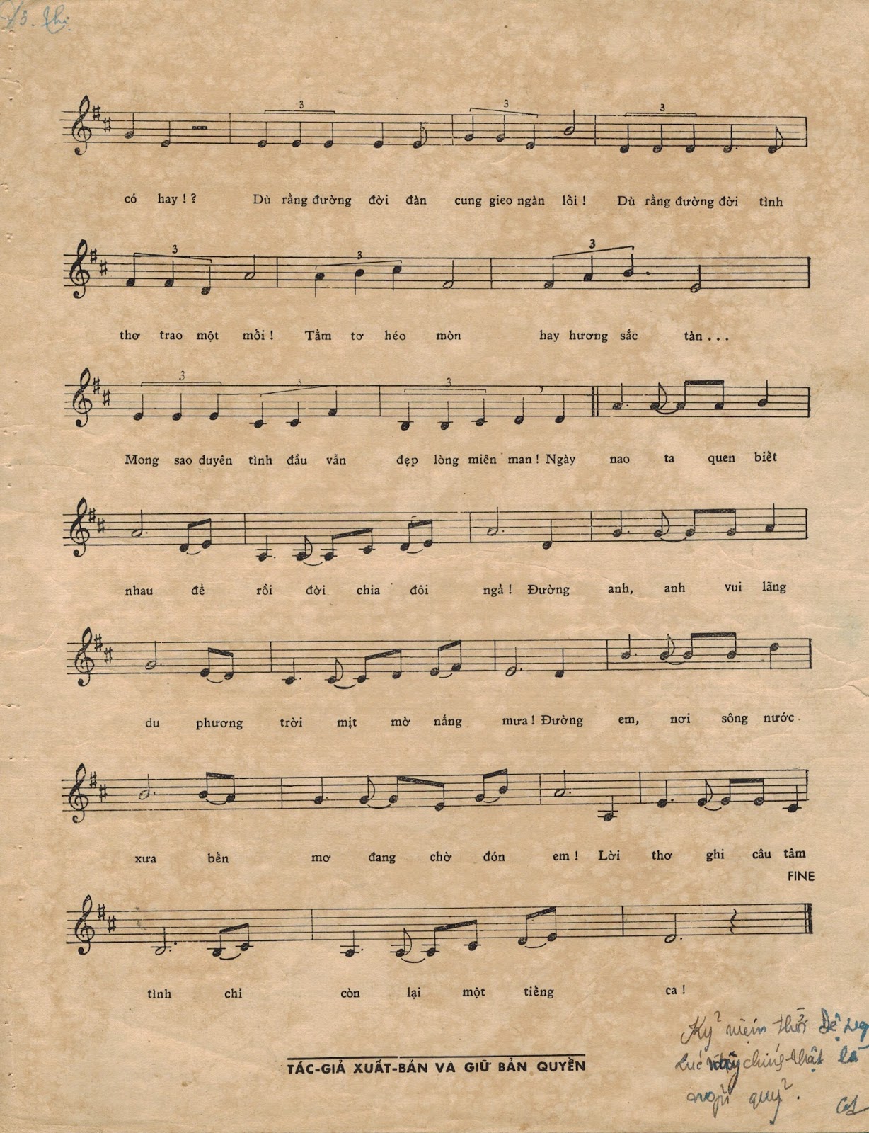 Sheet nhạc Đôi ngả - Trang 3