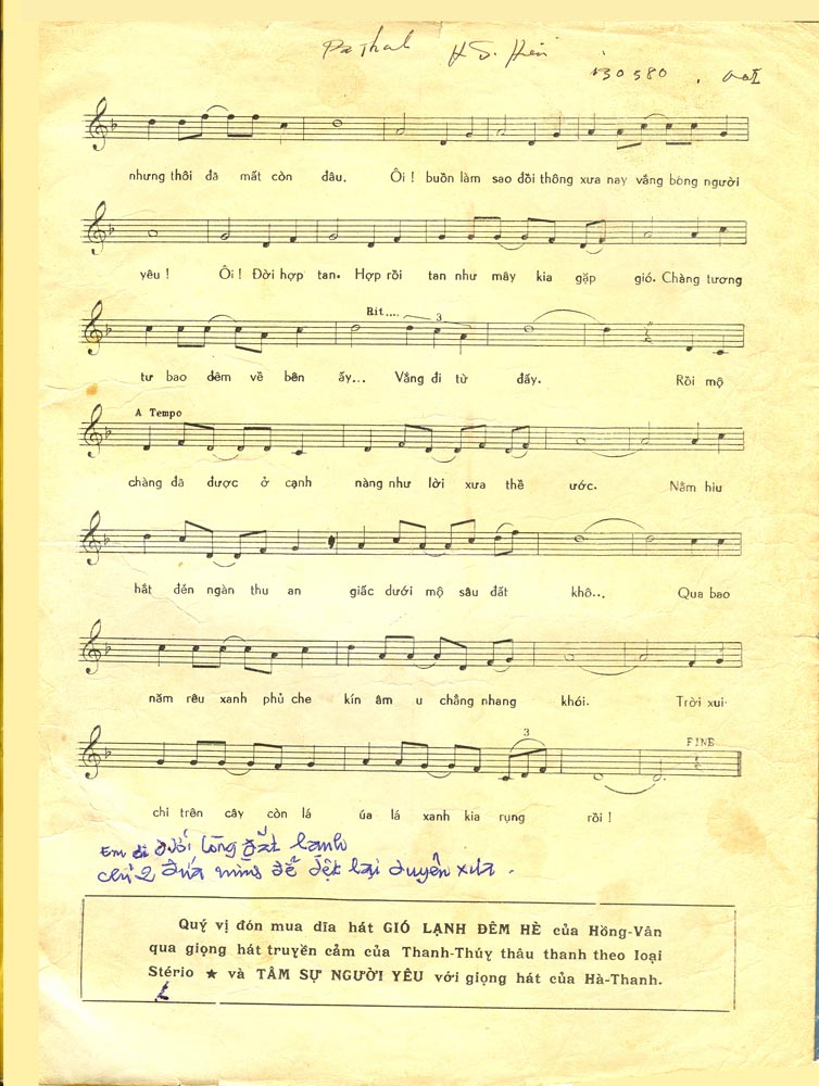 Sheet nhạc Đồi thông hai mộ - Trang 3