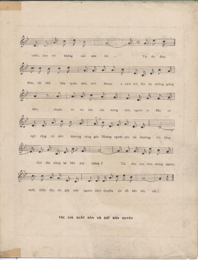 Sheet nhạc Dừng bến - Trang 3