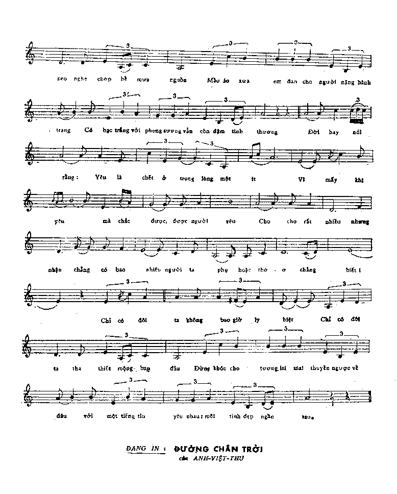 Sheet nhạc Đừng nói xa nhau - Trang 3