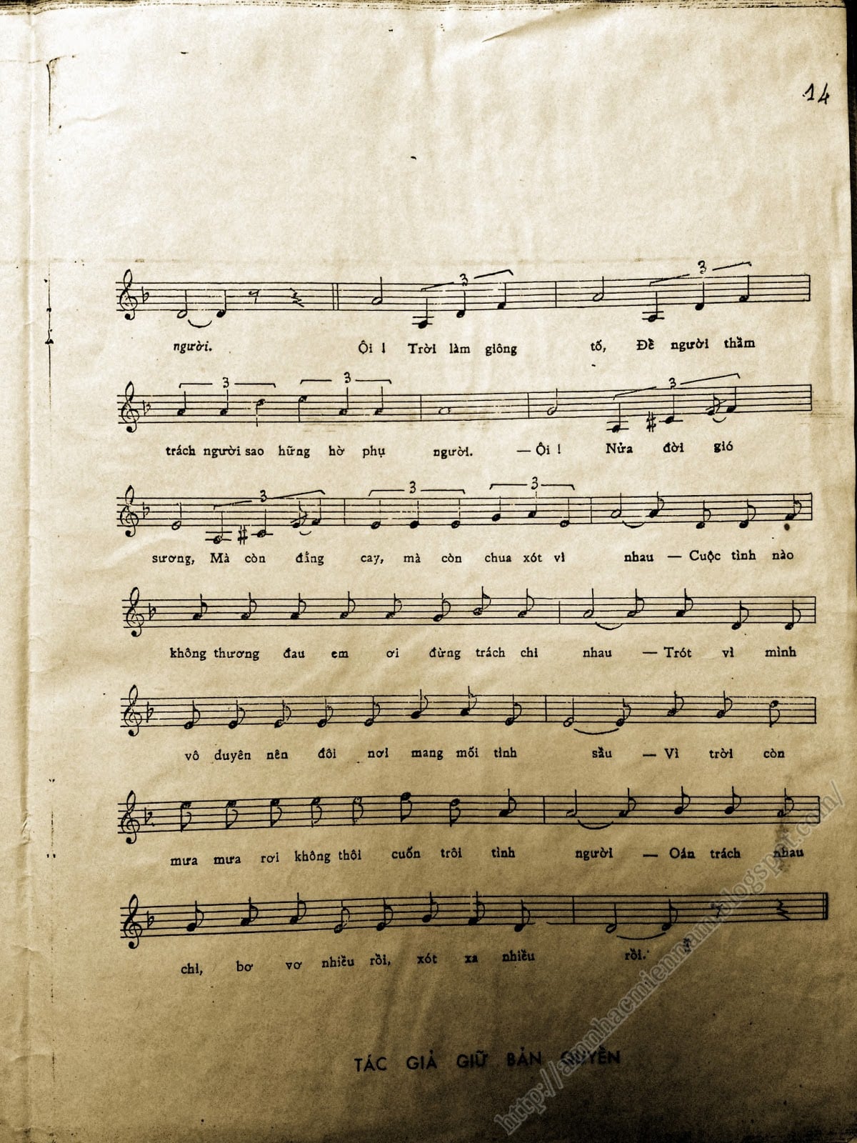 Sheet nhạc Đừng trách gì nhau - Trang 3