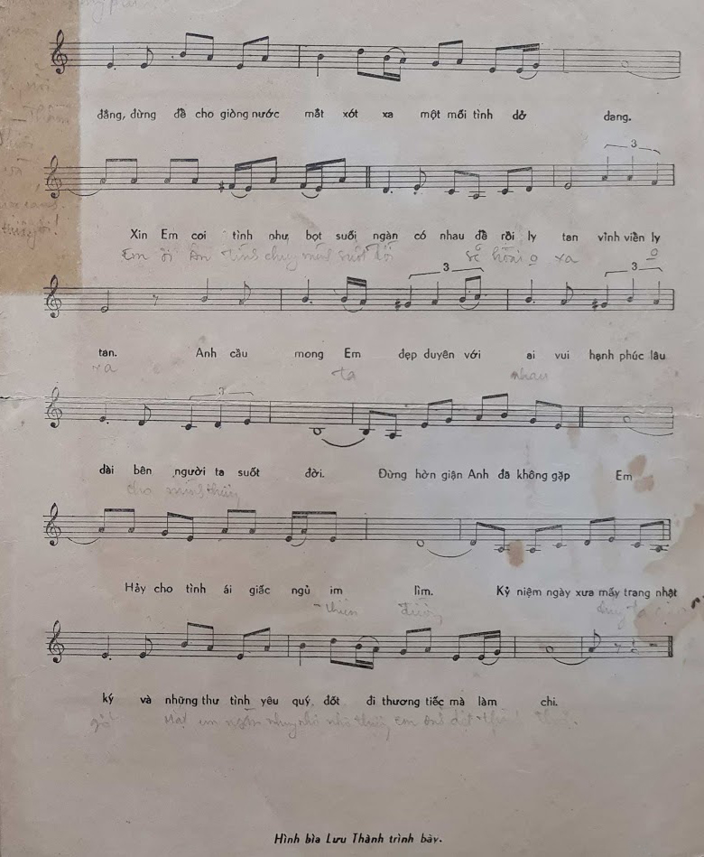 Sheet nhạc Đừng gọi tên anh - Trang 3