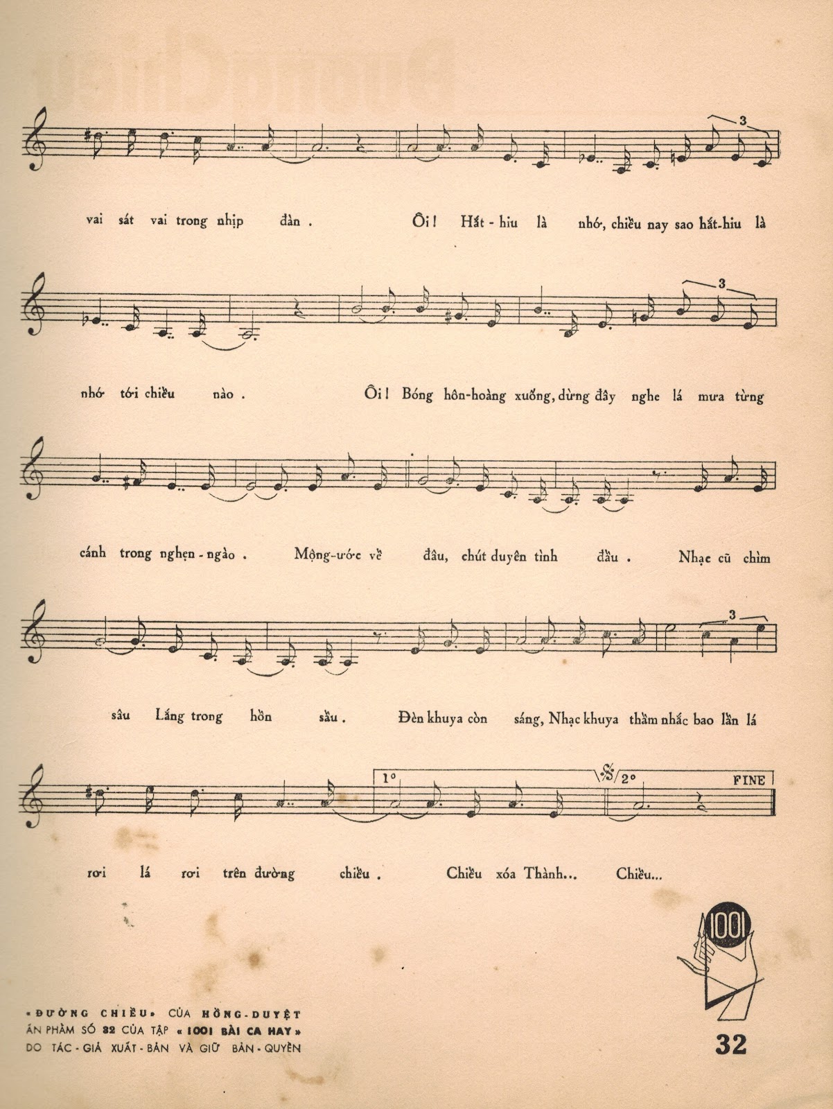 Sheet nhạc Đường chiều - Trang 4