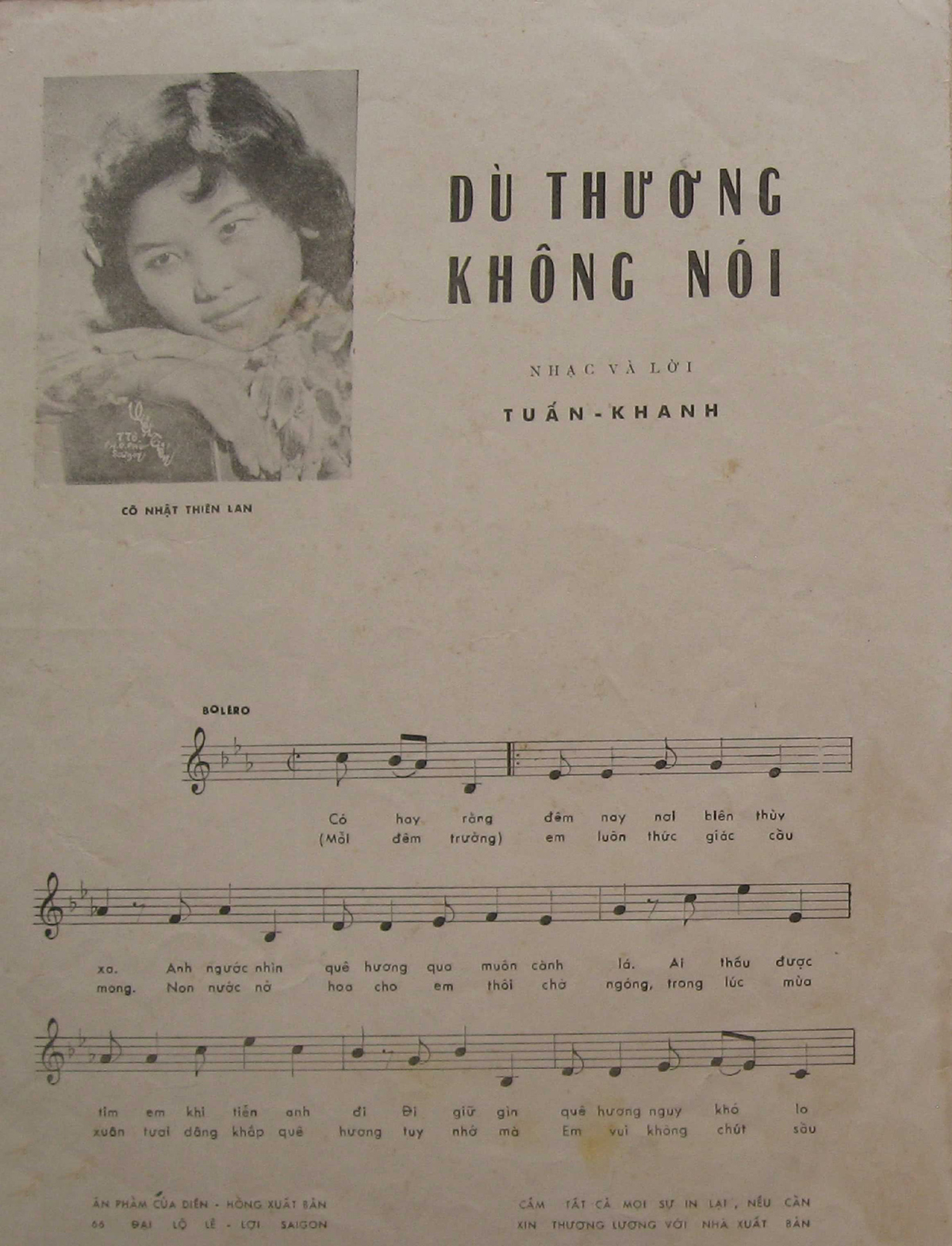 Sheet nhạc Dù thương không nói - Trang 2