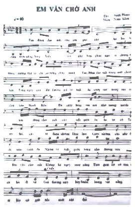 Sheet nhạc Em vẫn chờ anh - Trang 1