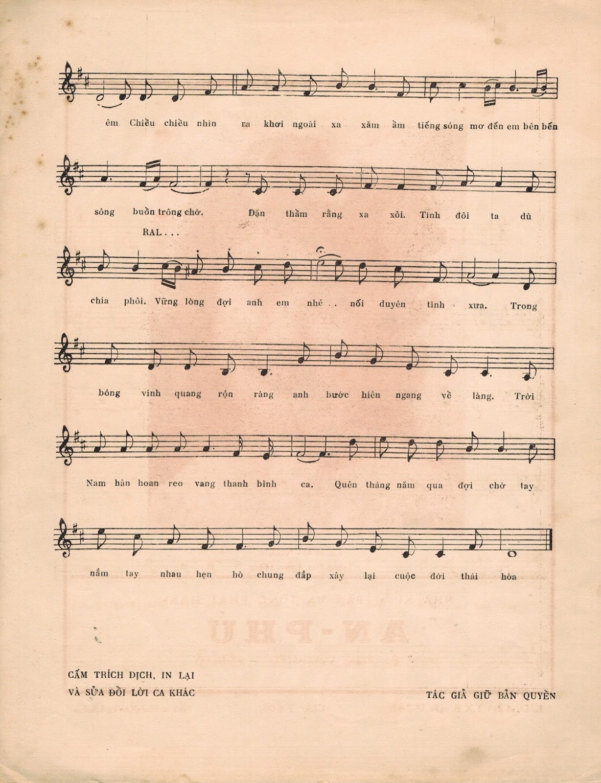 Sheet nhạc Em gắng chờ - Trang 3