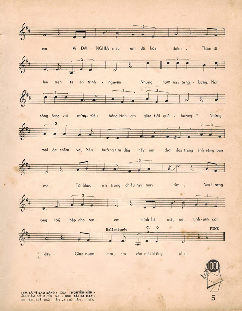 Sheet nhạc Em là vì sao sáng - Trang 3