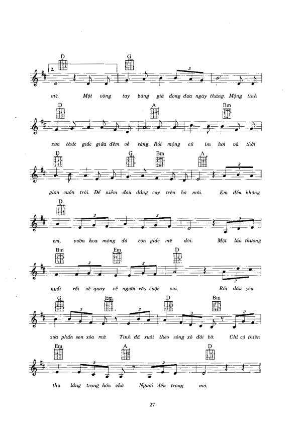 Sheet nhạc Giấc mê đời - Trang 2